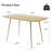 47.2'' Dining Table Set, Rectangular Modern Kitchen Table Set for Kitchen, Dining Room(1 Table 4 Chairs)-107369772-106341773