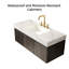 48-inch Carrara White Sintered Stone Bathroom Vanity