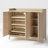 47.3" W 5-Tier Shoe Cabinet With 360°Rotating Shoe Rack And Adjustable Shelves, Freestanding Shoe Storage Cabinet-1207113067