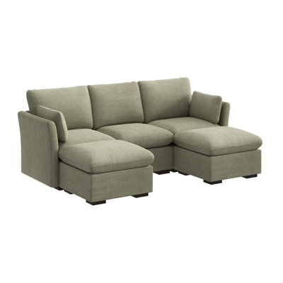 Stedman Modular 3-Seater Double Ottoman Chaise Sectional, Living Room Furniture