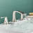 2-handle Bathroom Faucet with Drain Assembly