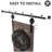 Black Steel Double Door Barn Door Hardware Kit Standard Double-49603021