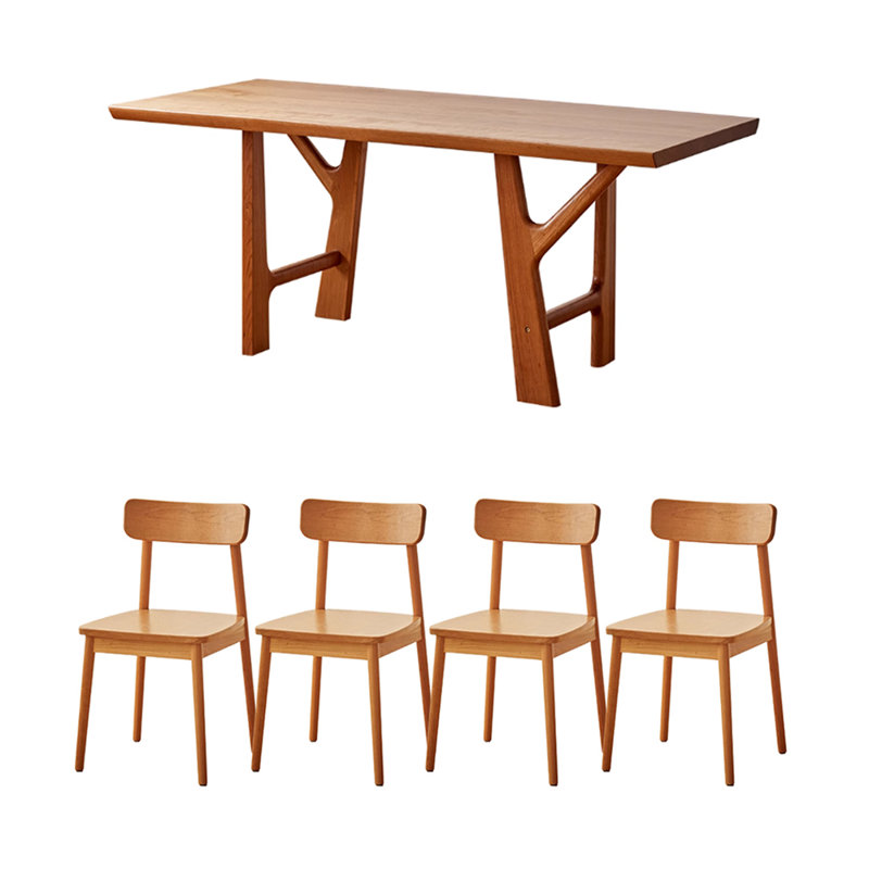 Creative Branch Shaped Cherry Wood Dining Table, 29.52"H x 70.86"L x 35.43"W