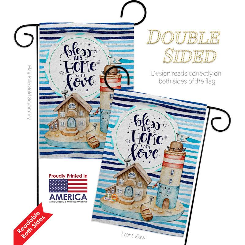 Double Sided 18.5'' H x 13'' W Polyester Flag Set