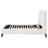 Snow Upholstered Eastern King Wingback Bed