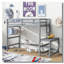 Lit mezzanine simple avec plateforme à échelle-63311706