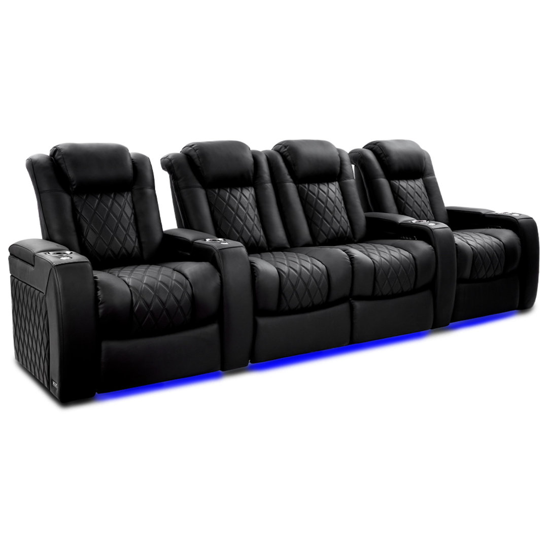 Upholstered Home Theater Seating with Cup Holder Valencia Theater Seating