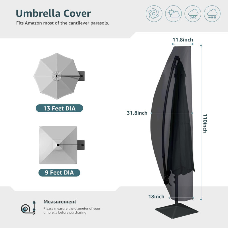 Housse de parasol pour patio