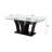 Bounaga 71.6'' L Dining Table with Glass Top