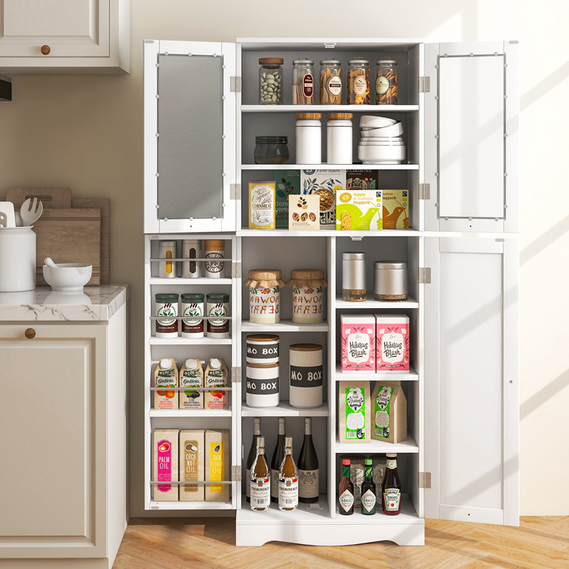 Ventress 63.5'' Kitchen Pantry, White
