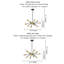 Lustre sphérique Spoutnik 12 lumières Rempe