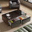 Table basse intelligente avec réfrigérateur 135L, chargement sans fil et haut-parleur Bluetooth-111805166