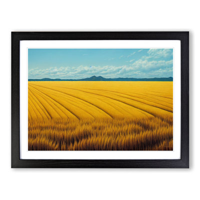 Sensational Wheat Field - Framed Print