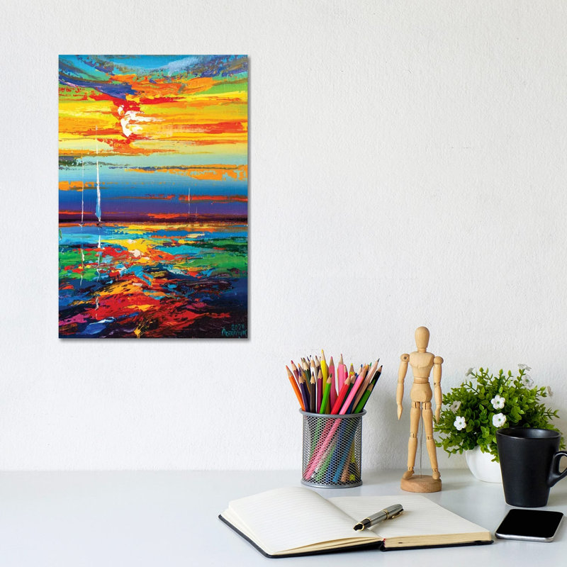 Abstract Seascape XVIII by Andrej Ostapchuk - Wrapped Canvas Print, 20.32 cm H x 30.48 cm W