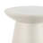 Hollie 18" Minimalist Cream Terrazzo Polyresin Indoor/Outdoor Accent Table, All-Weather Textured Round Pedestal Side Table & Stool-1284187531