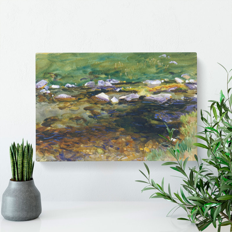 Brook and Meadow by John Singer Sargent - Wrapped Canvas, 40cm H x 60cm W x 3cm D