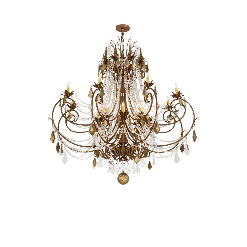 Lustre empire 16 lumières style bougie Minuet