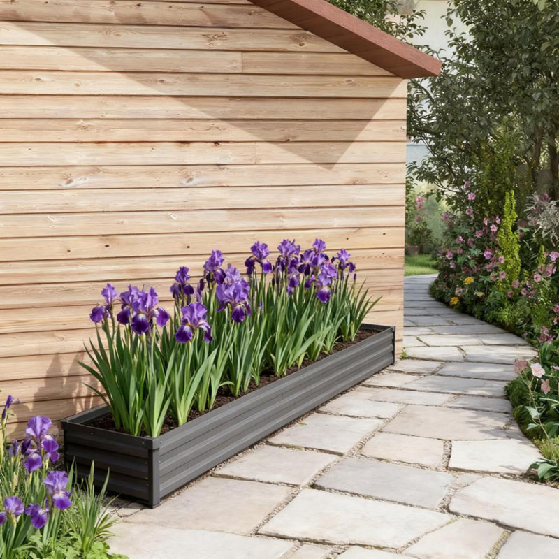 Galvanized Raised Garden Bed Kit for Flowers
