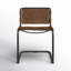 Chaise d'appoint rembourrée en cuir Otelia-1100267524