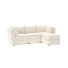 Canapé modulaire rembourré avec repose-pieds 4 pièces Caldwell