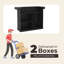 Armoire de bar 63 po avec mini réfrigérateur, porte-bouteilles, tablettes de rangement et comptoir de bar