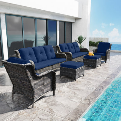 Anahit 6-Piece Outdoor Sofa Seating Group with Cushions