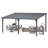 Hardtop Gazebo With Galvanized Steel Sloping Roof-124065810