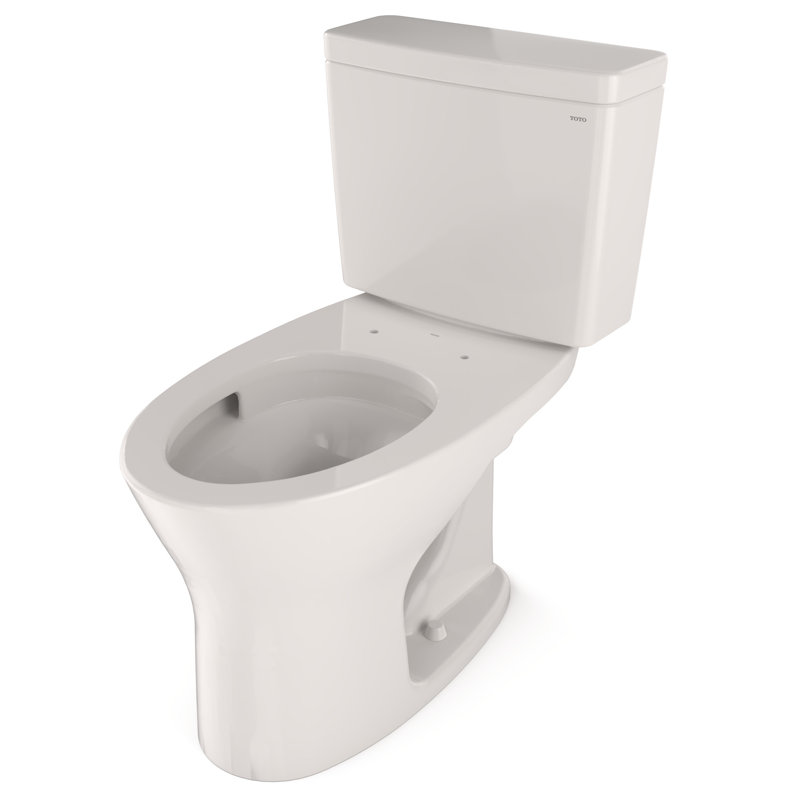 Drake® Dual-Flush Elongated Two-Piece Toilet, Colonial White, 12"