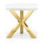 Table de salle à manger ronde en bois et métal Pangea Home Remi-87930259-87930257