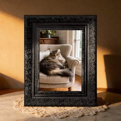 5" x 7" Black 1PC Desk Picture Frame for Shelf Decor