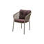 Ocean Wicker Patio Dining Armchair with Cushion