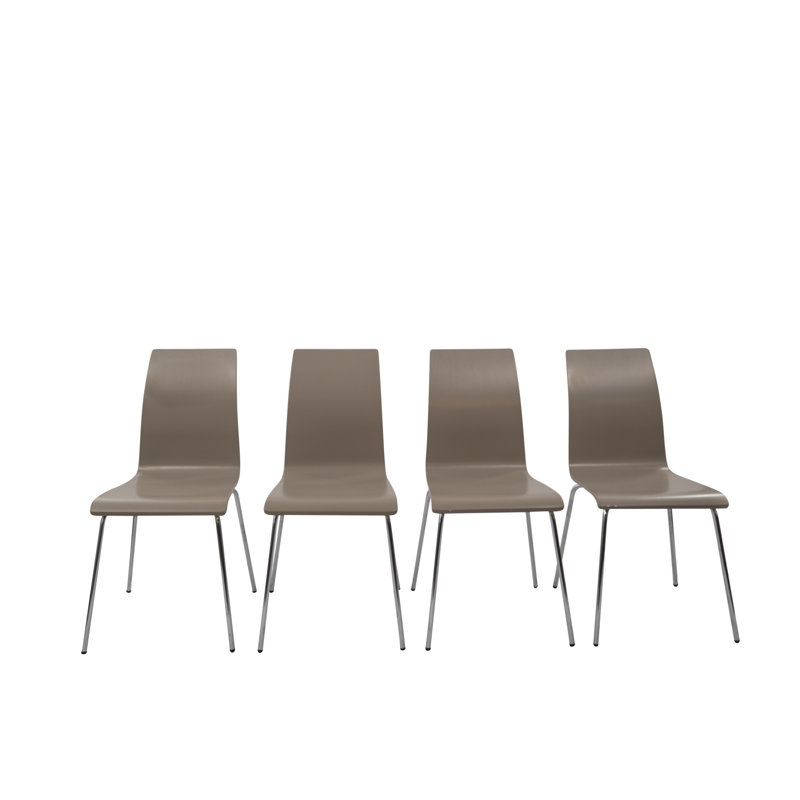 Chaise d'appoint Kayman, gris, Chrome