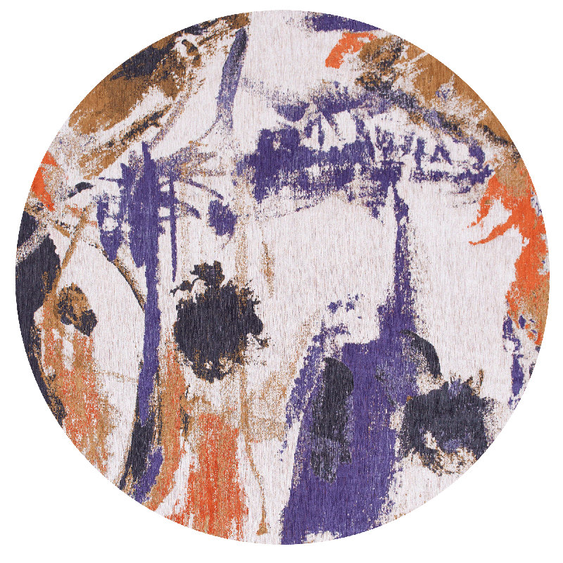 Abstract Area Rug, Round 240cm