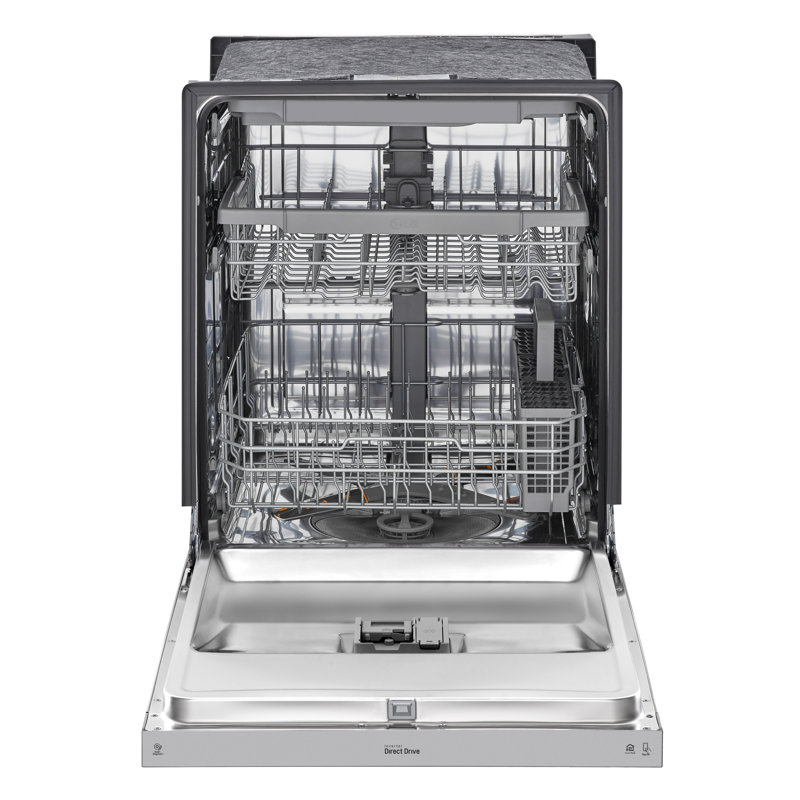 LG 24" QuadWash Dynamic Dry Energy Star Dishwasher in Printproof Stainless Steel