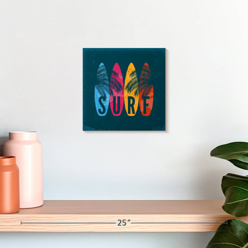Senne Surfboard Typography, 10" H x 10" W