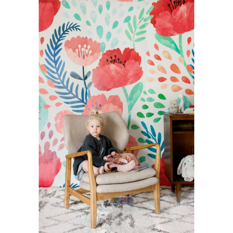 Floral Wallpaper, Pre-Pasted