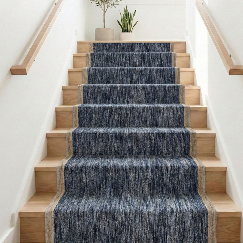 Washable Runner Rug 2x55 - Moor Modern Plush Rug for Hallway & Entryway, Midnight Charcoal, 2'2" x 55'