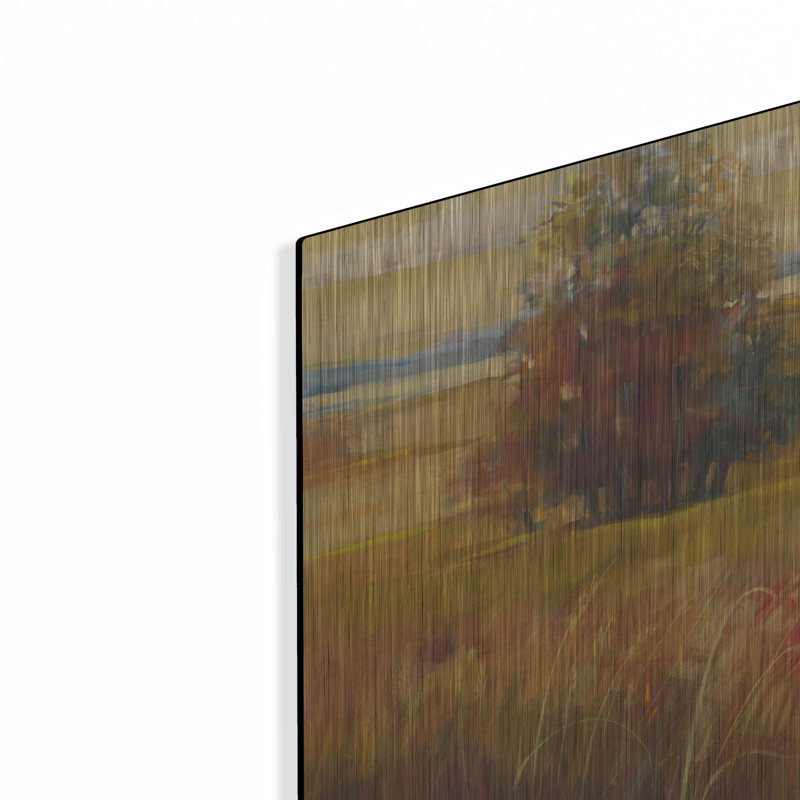 «August Light Golden Sky» par Carol Rowan, art mural en métal, H 12 po x l 24 po