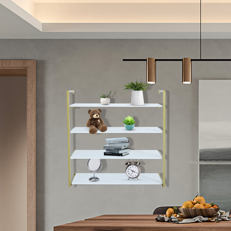 Najat 4 Piece Iron Floating Shelf