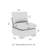 Modular Armless Chair, Living Room Furniture-2142417157