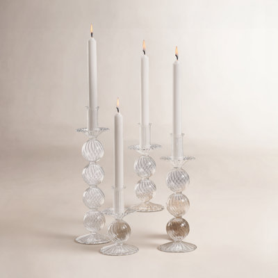 Adrienna Glass Tabletop Candlestick