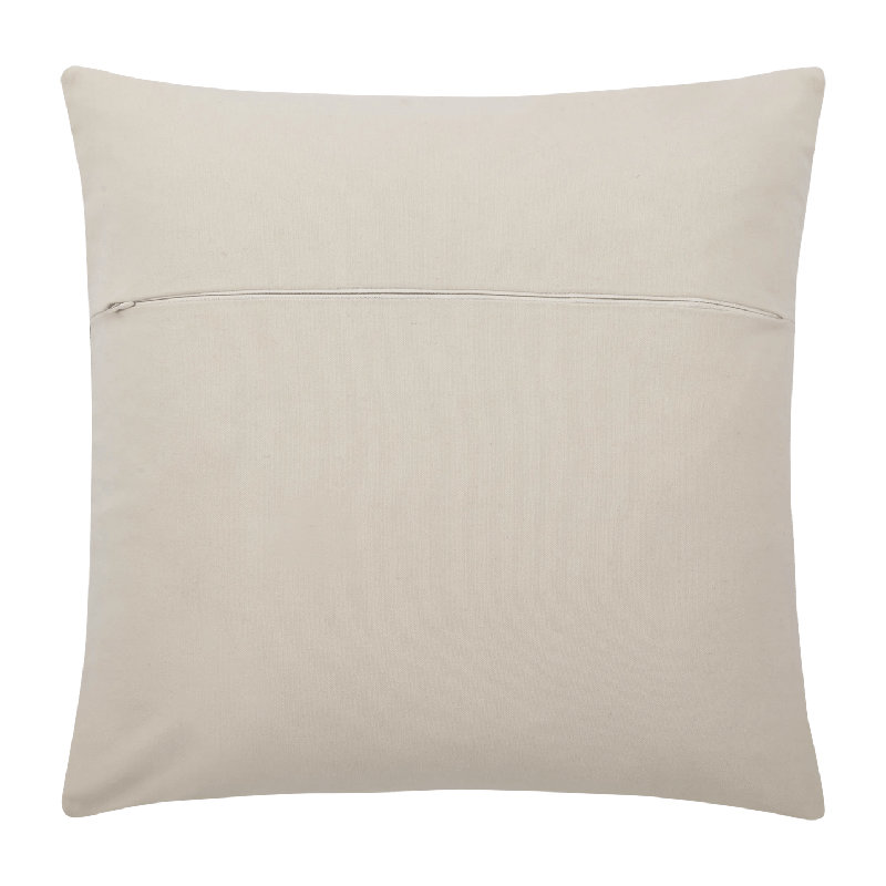 Cotton Square Throw Cushion, Green Leaves