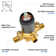 Dual Shower Faucet Set with Valve High Pressure 2 in 1 Shower Combo Set Shower System with Handheld