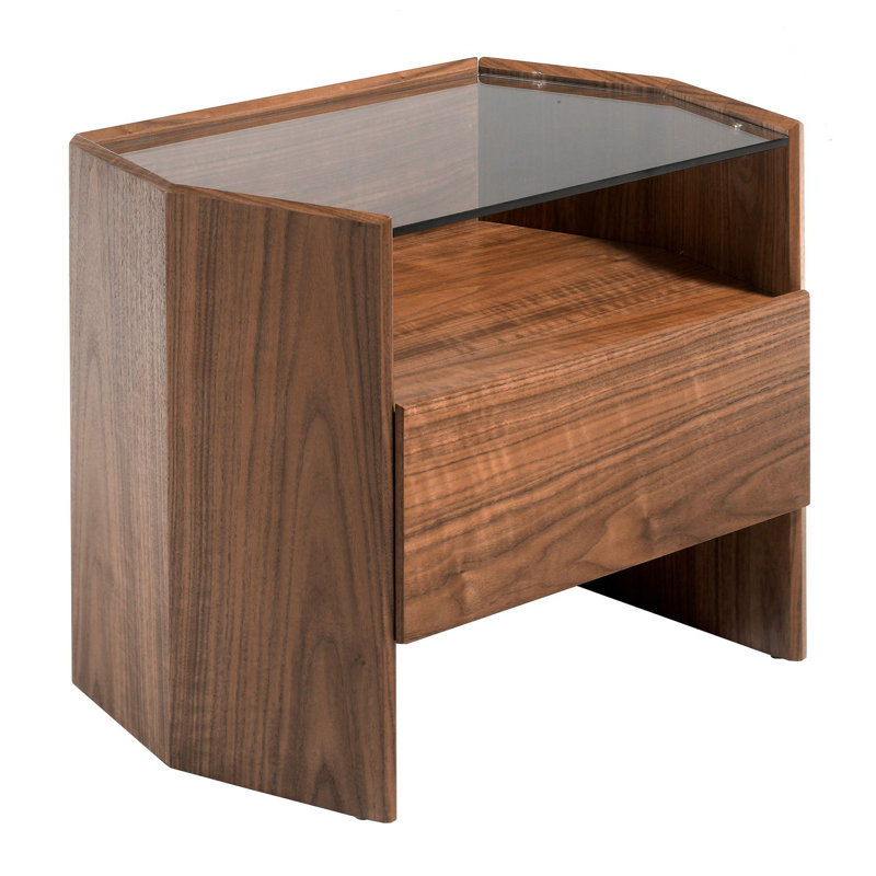 65cm W Manufactured Wood Bedside Table
