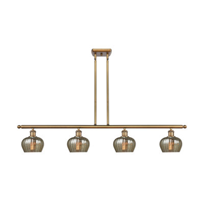 Luminaire suspendu linéaire à 4 lumières pour îlot de cuisine Lyman
