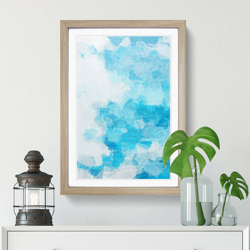 The Whisper in Abstract - Framed Print, 91cm H x 60cm W x 2cm D, Oak