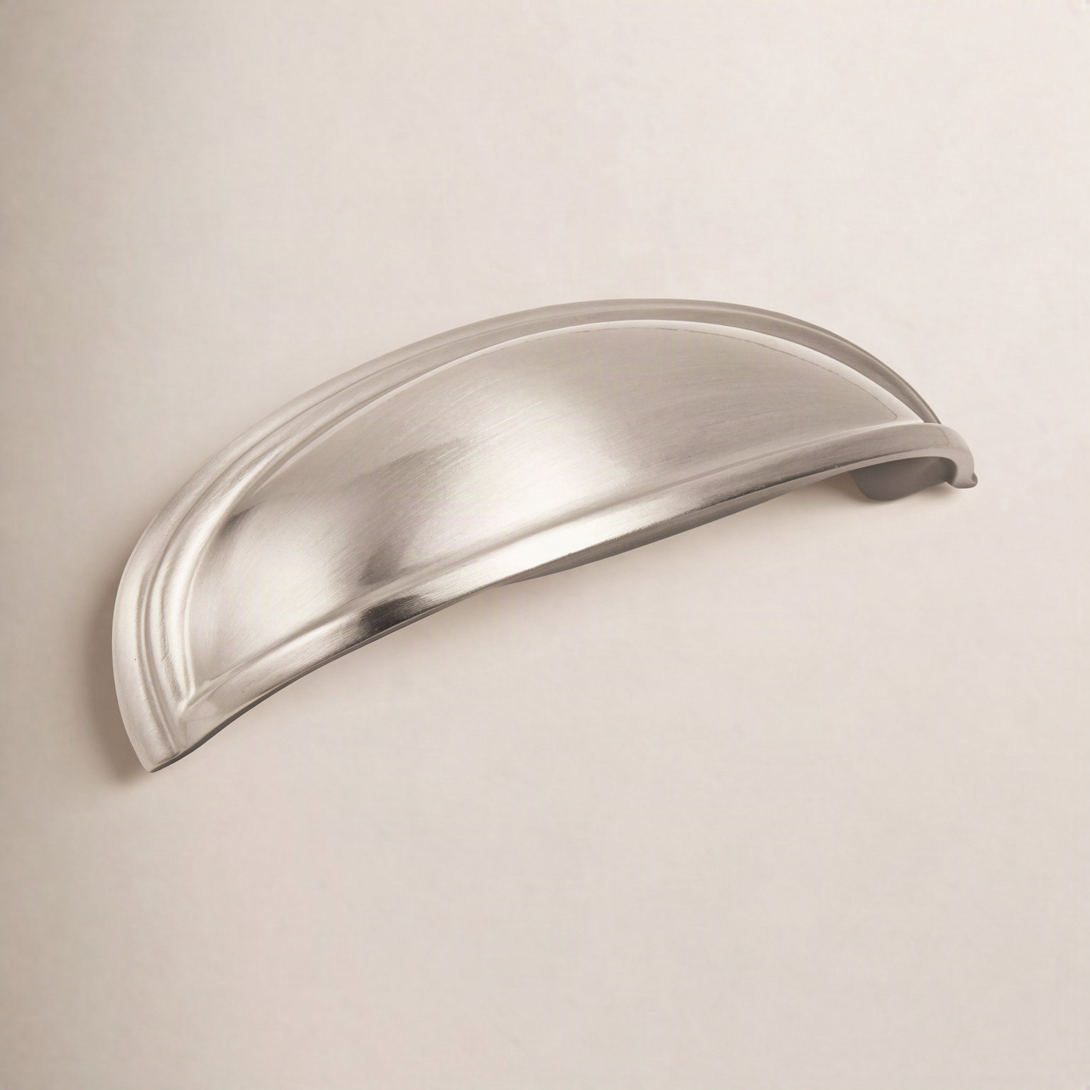 Ashby 4" Cup Bin Cabinet Pull, Satin Nickel