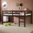 Full Size Rubberwood Raised Bed With Ladder-1810960493