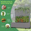 Lit de jardin en métal avec treillis et roues-612966973-612966975