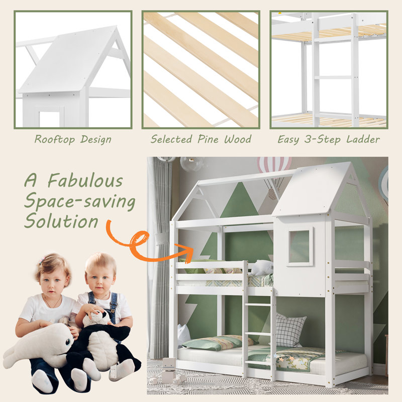 Games Single (3') Bed, White